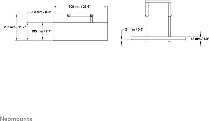 Produktbild Neomounts multimedia shelf