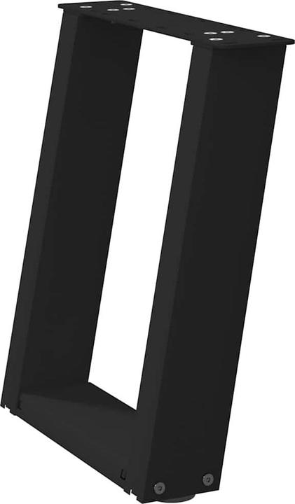 Immagine prodotto vidaXL Gambe del tavolino a U 2 pezzi nero 38x(42-43) cm gamba del tavolo in acciaio