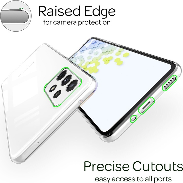 Actual product image Nalia Clear Transparent Silicone Sleeve (Samsung Galaxy A33)