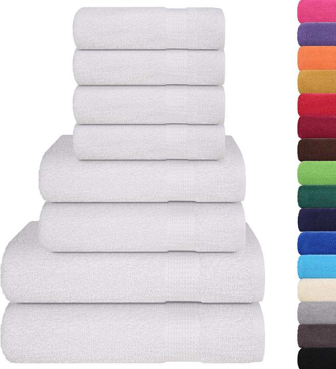 Image du produit VidaXL Set de 8 serviettes (30 x 50 cm)