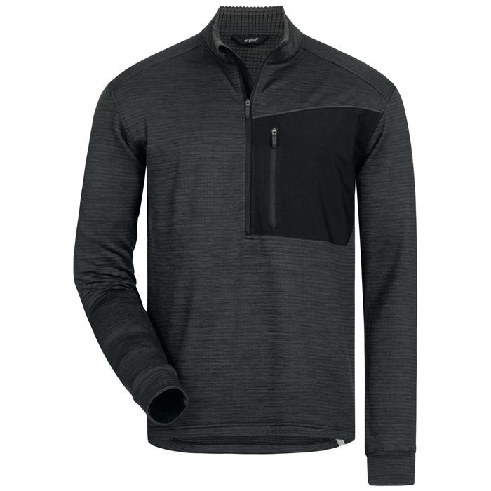 Elysee, Arbeitsjacke, Funktions-Troyer COVELO Grösse XXL graumelange/schwarz (XXL)