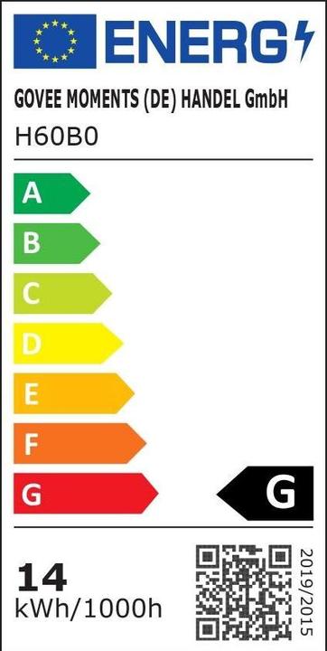 Energie-Label Govee Stehleuchte Uplitghter (1000 lm)