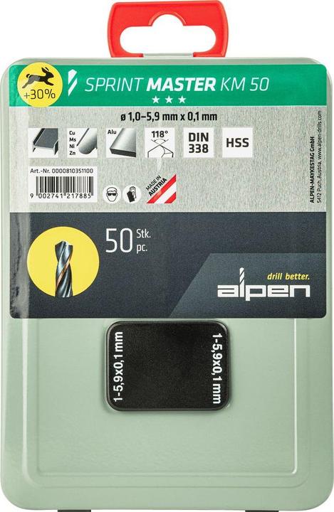 Actual product image Alpen Bohrerkassette Sprint Master (1.0-5.9 mm)