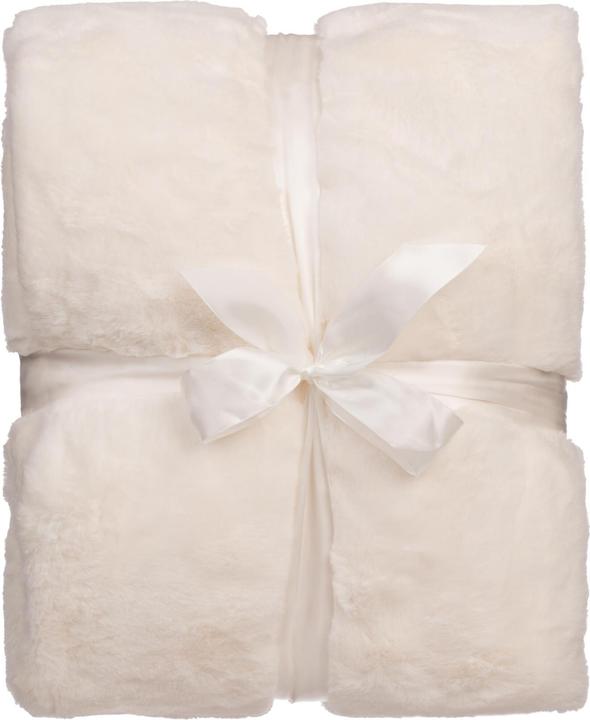 Actual product image Domoletti FUR BLANKET 150X200 300/180 GSM CREAM (200 x 150 cm)