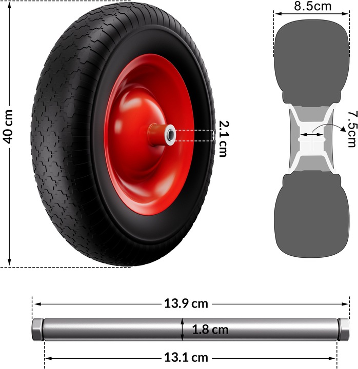Actual product image Gardebruk wheelbarrow