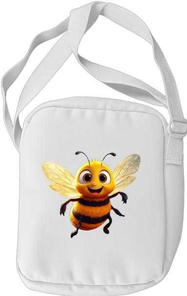 Produktbild Bügelbilder Schulrucksack-Set Comic Biene