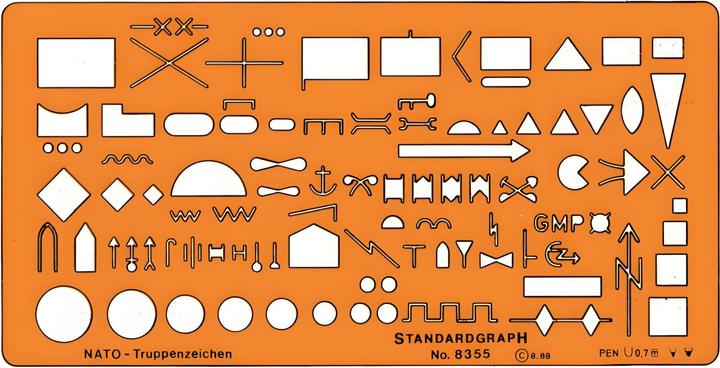 Actual product image Standardgraph Nato forces movements (20 cm, Plastic)
