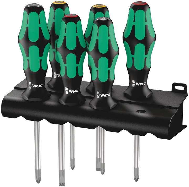 Wera 335/350/355/6 Rack (Schlitz, Phillipps-Kreuzschlitz (PH), Pozidriv-Kreuzschlitz (PZ))