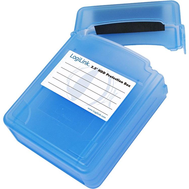 LogiLink HDD-Box fr 2 x 2,5" Festplatten, blau, SSD + Festplatte Zubehör