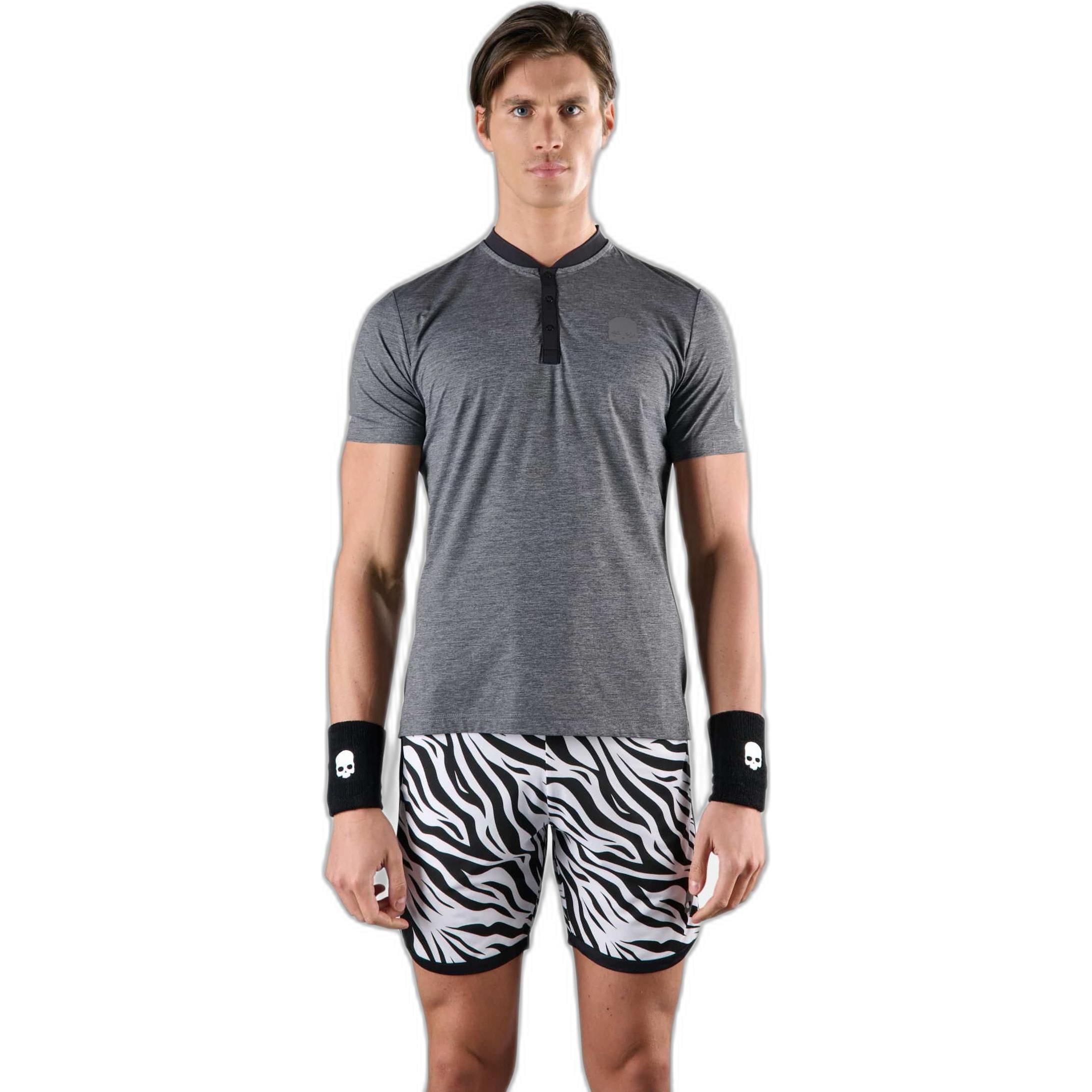 Hydrogen, Herren, Shirt, poo-shirt tech serafino, Grau, (L)