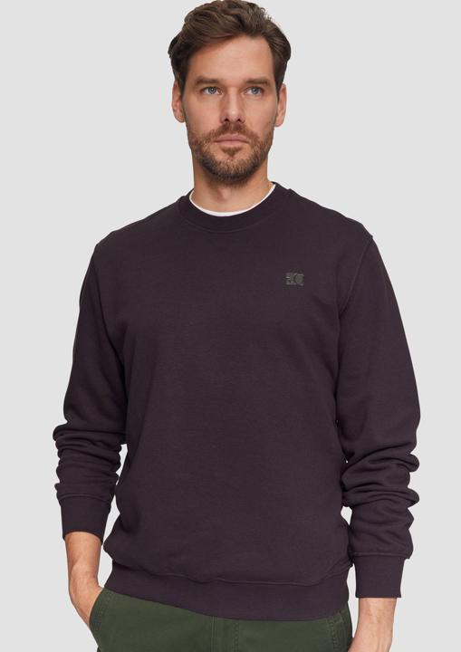 Produktbild s.Oliver Sweatshirt Sweatshirt aus Baumwollmix mit Logo-Detail (S)