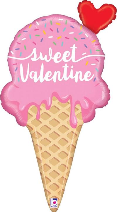 Image du produit Grabo Balloons Ballon en aluminium - Glace de la Saint-Valentin (1 x)