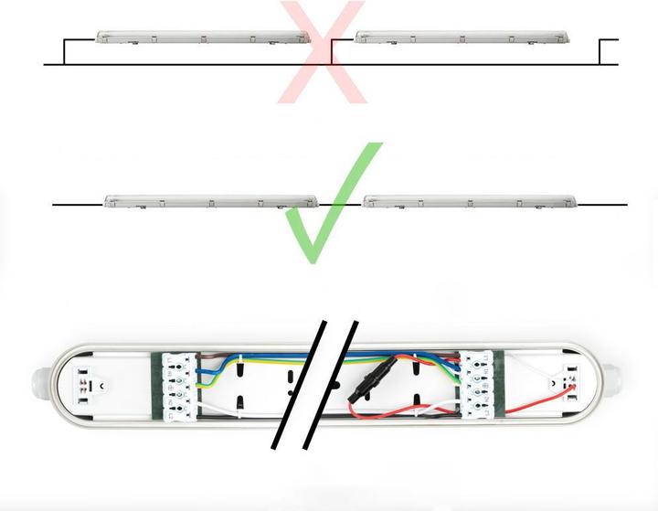 Actual product image Click-licht Wall & Ceiling Lights (3600 lm, G13)