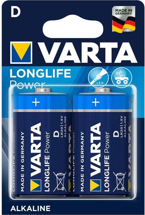 Produktbild Varta Longlife (2 Stk., D, D / LR20 / Mono / R20, 15800 mAh)