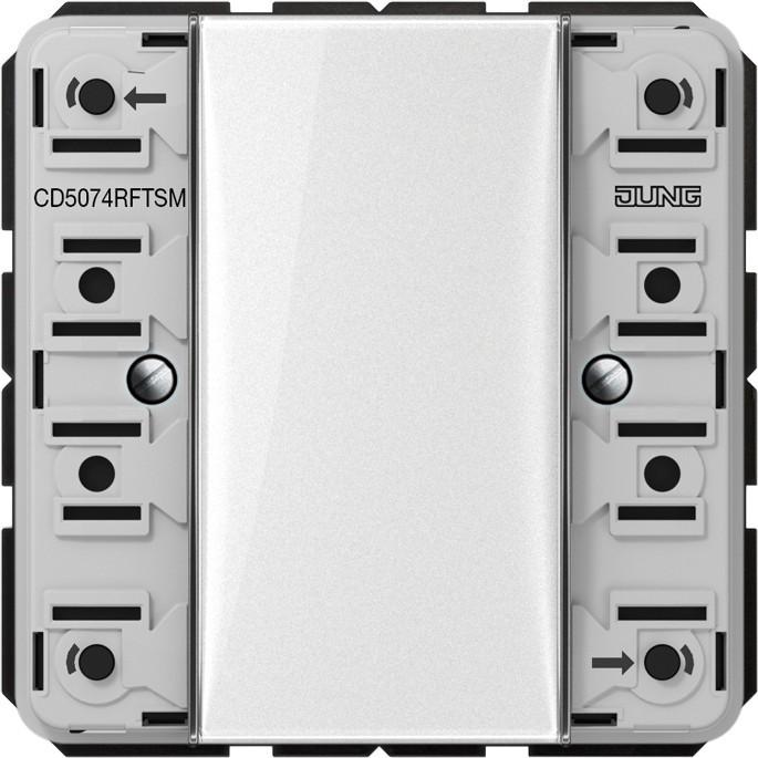 JUNG, Zubehör Schalterprogramm, Wandsender-Eins KNX-Funk CD AP 4Kan CD5074RFTSM