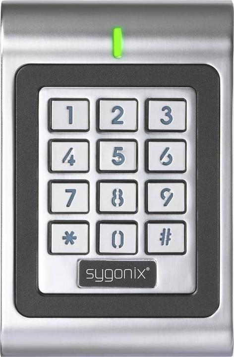 Actual product image Sygonix Code-Tastatur SY-6879940 RFID 12/18V DC IP66 Oberflächenmontage Schwarz (SY-6879940) (Electronic numerical code)