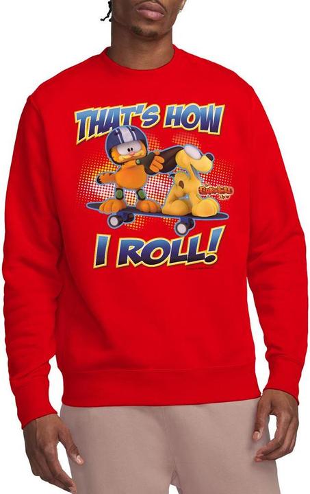 Actual product image Garfield Unisex Adult How I Roll Sweatshirt (XXL)