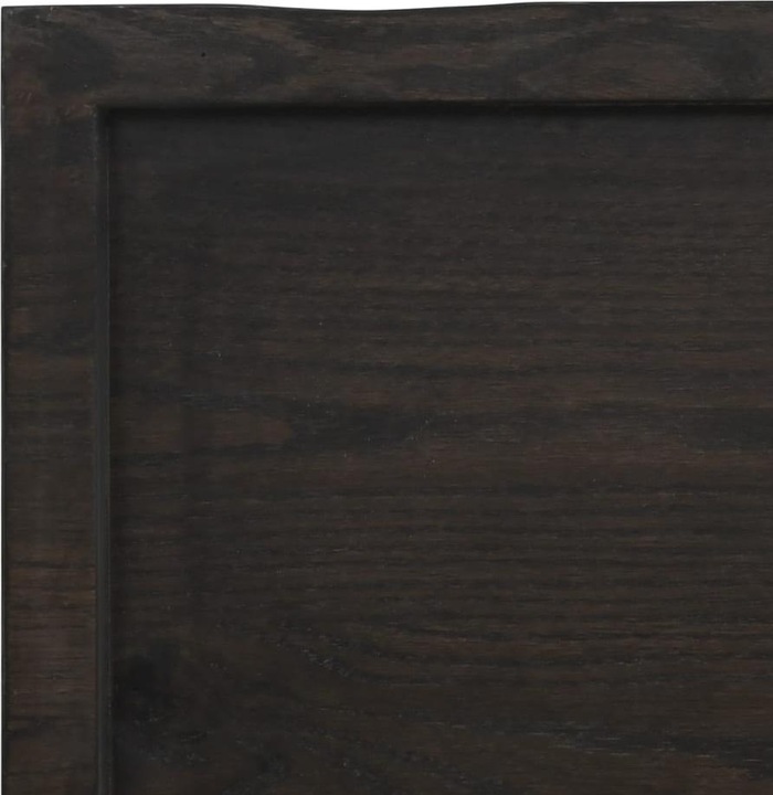Actual product image VidaXL Tischplatte 100x50x4 cm Massivholz Eiche Behandelt (100 x 50 x 4 cm)