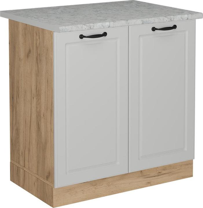 Goldkraft Eiche, Marble-Weiss, Weiss, Weiss Landhaus