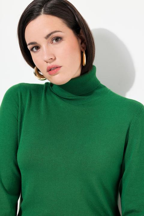 Produktbild Ulla Popken Pullover, Rollkragen, Zierknöpfe, Langarm (42, 44)