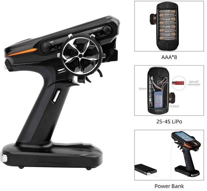 Image du produit RadioLink Emetteur RC8X 2.4 GHz, 8 canaux, avec 2 récepteurs