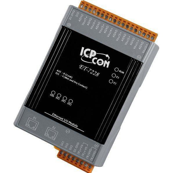 Moxa MODBUS/TCP I/O MODULE, 2x LAN, Netzwerkadapter