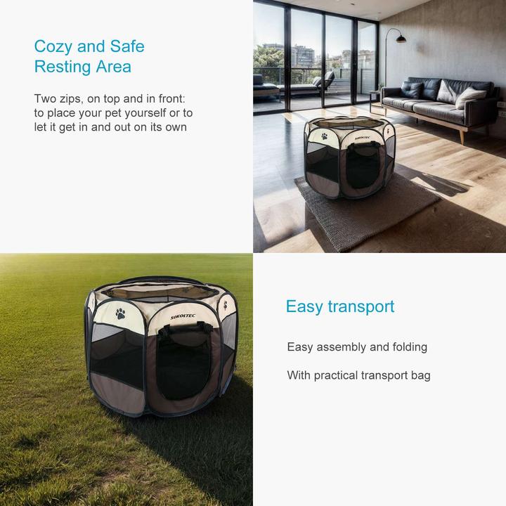 Actual product image Intirilife Pet Playpen Play Tent