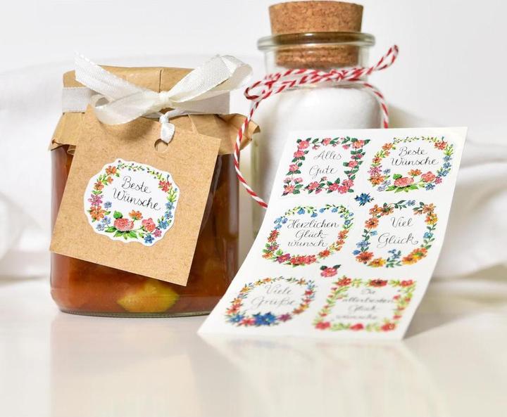 Image du produit Z-Design Sticker fleurs/texte