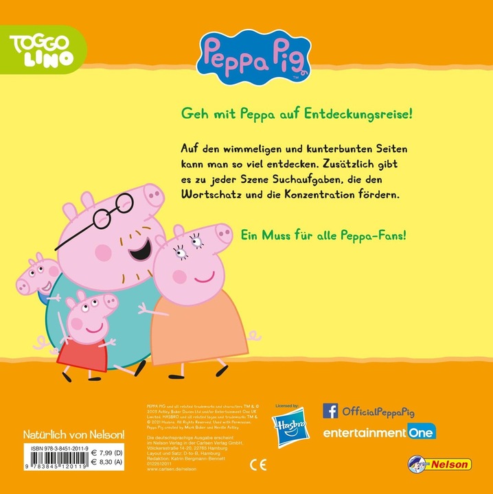 Immagine prodotto Peppa Wutz Il mio colorato divertimento di ricerca