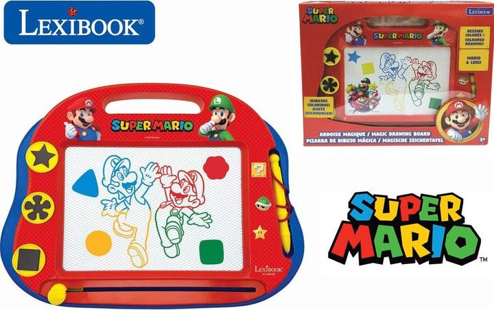 Actual product image Lexibook Magic Magnetic Super Mario Drawing Board