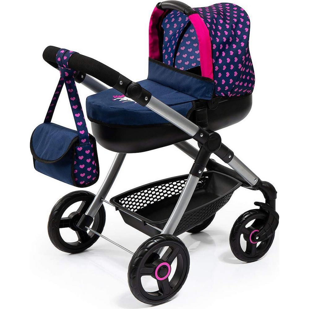 Reig Puppenwägelchen Stule Pram Marineblau 63 cm