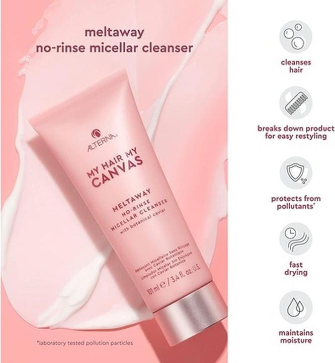 Actual product image Alterna My Hair My Canvas Meltaway No-Rinse Micellar Cleanser (101 ml, Dry shampoo)