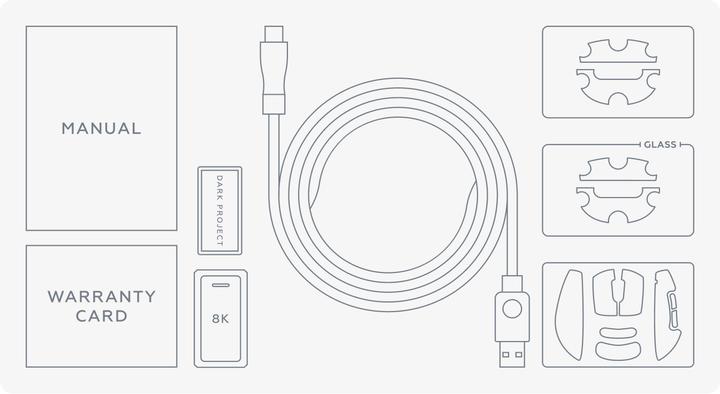 Productafbeelding Dark Project Nexus Ultra Draadloze Gaming Muis (Bedraad, Draadloze)