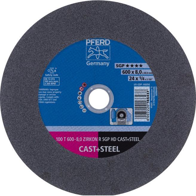 Pferd, Schleifmittel, HEAVY DUTY SGP bis Ø 2000 mm 100 T 600-8,0 Z R SGP HD CAST+STEEL/60,0