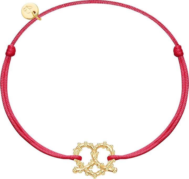 Actual product image Glanzstücke München Ladies bracelet heart pretzel - 36378 (22 cm, Sterling Silver)