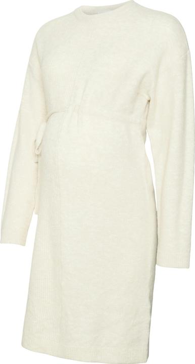 Image du produit Mamalicious Coupe normale Col rond Manches côtelées Robe courte en tricot (L)
