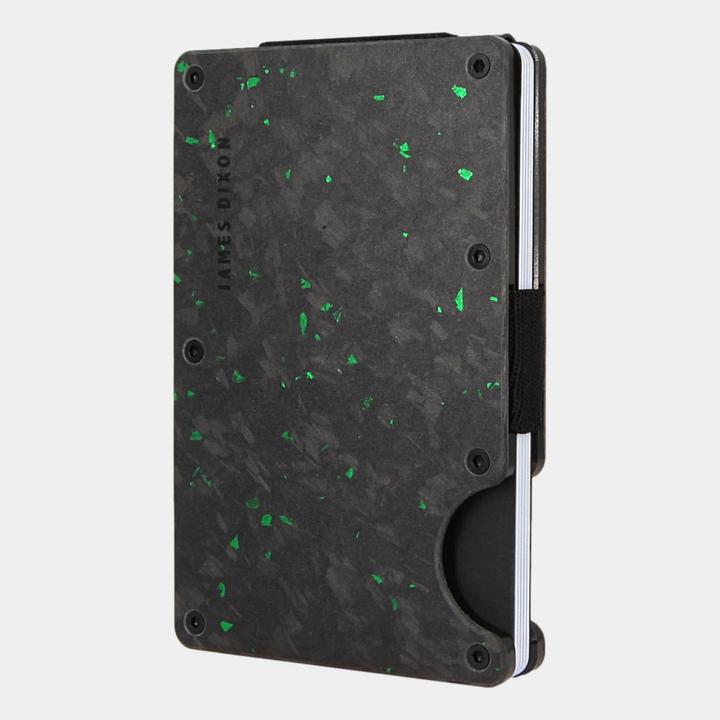 Image du produit James Dixon Carbone forgé - Noir Vert Mat - Money Clip