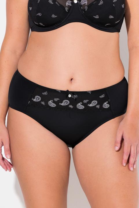Immagine prodotto Ulla Popken Slip midi con ricamo Paisley e microfibra (54)