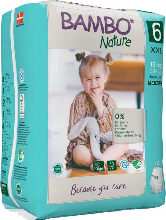 Actual product image Bambo Training diapers (Size 6, Pack, 18 Piece)