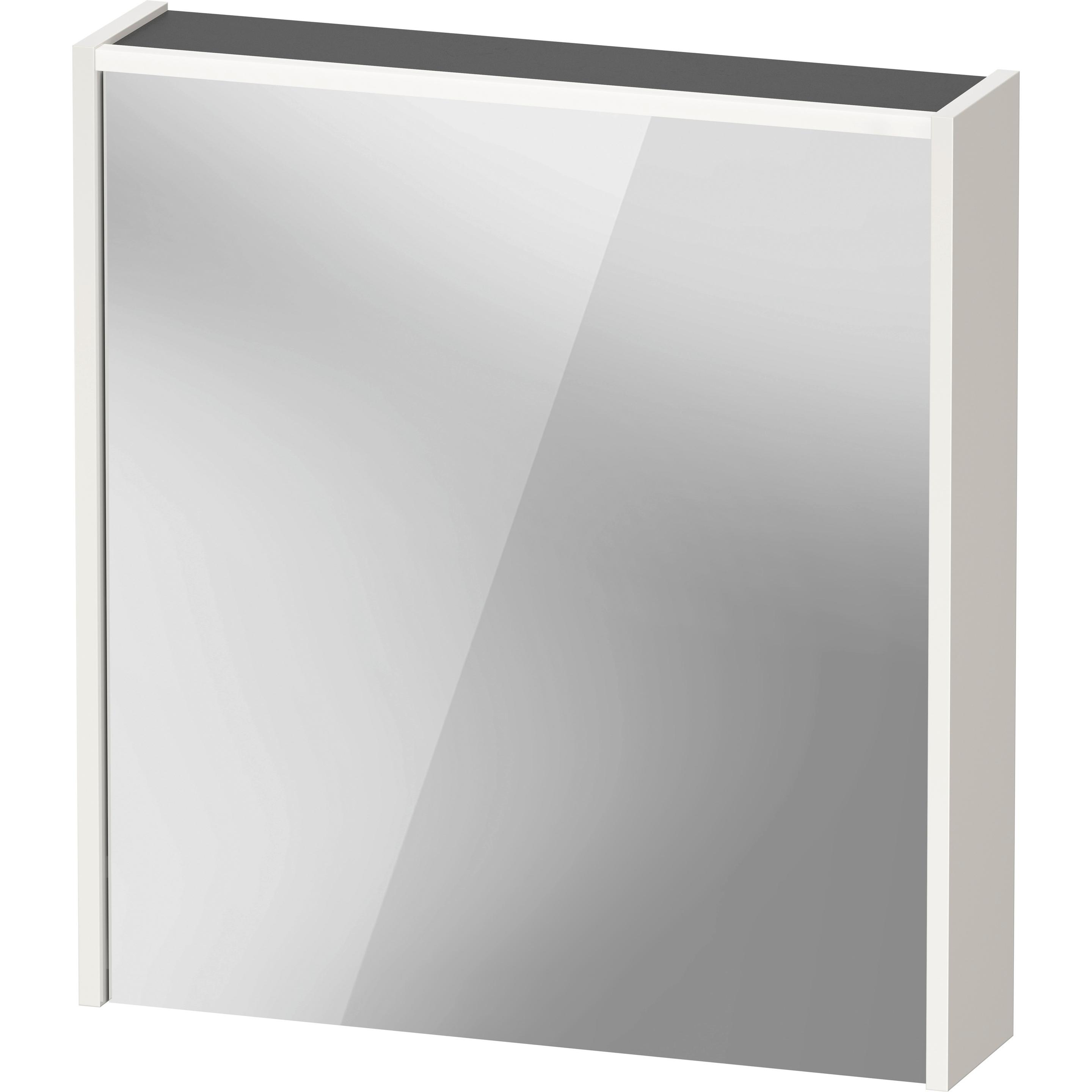 Duravit, Spiegelschrank, D-Code Spiegelschrank, Steckdose Typ F (EU, DE), 1 Tür mit Anschlag rechts, LED-Lichtfeld o