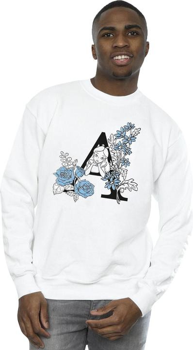 Actual product image Disney Mens Alice In Wonderland Letter A Sweatshirt (L)