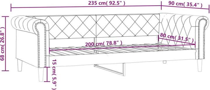 Produktbild vidaXL Tagesbett (Recamiere)