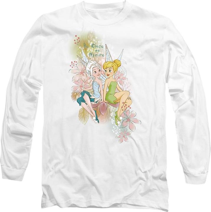 Actual product image Disney Interactive Studios Unisex Adult Close To Nature Tinker Bell & Periwinkle T-Shirt (XL)