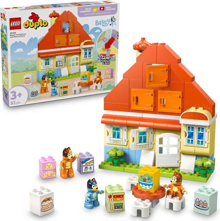 Image du produit LEGO La maison familiale de Bluey avec jeu de mémoire (10459)