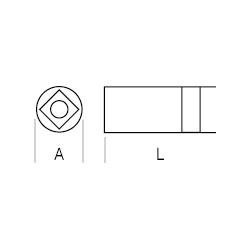 Thumbnail - Irimo, Bits, bitholder indvendig 1/4" - 1/4" (1/4")
