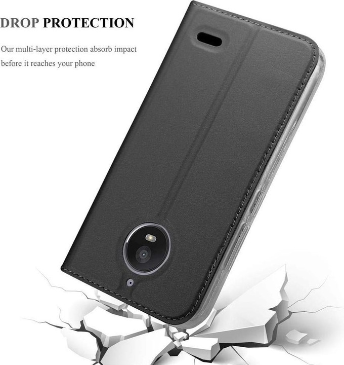 Produktbild Cadorabo Book Classy Style Cover (Motorola Moto E4)