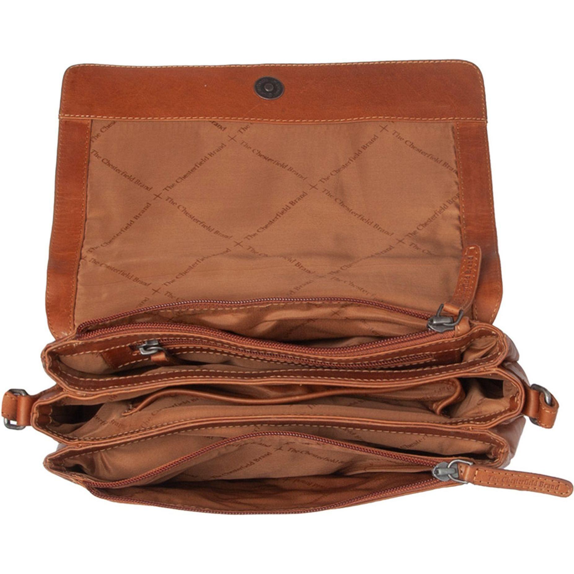 The Chesterfield Brand, Handtasche, Laverton Umhängetasche Leder 26 cm, Braun
