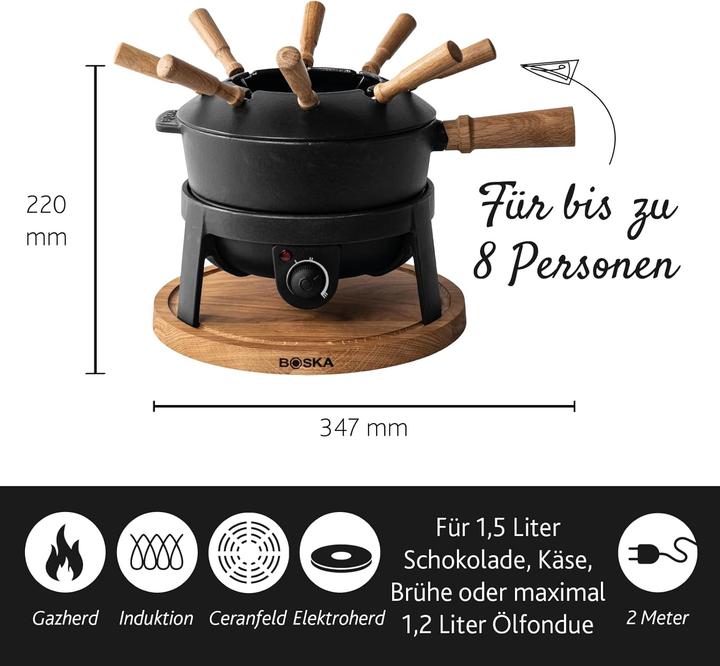 Actual product image Boska Pro, 2.2 Liter (Chocolate fondue, Cheese fondue, Fondue Bourguignonne)