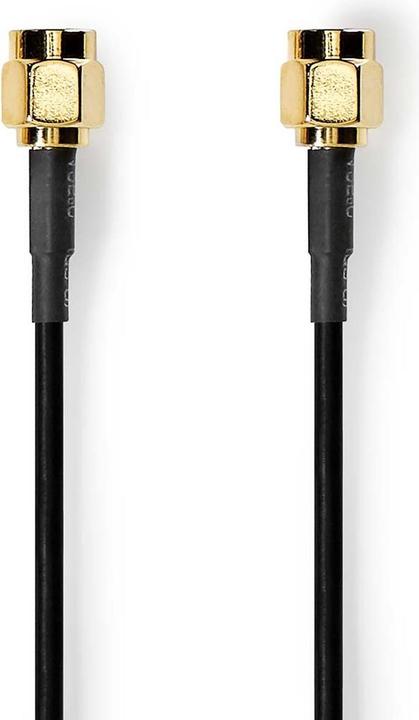 Produktbild Nedis Antennenkabel | SMA-Stecker | SMA-Stecker | Vergoldet | 50 Ohm | Einzeln geschirmt | 1.00 m | (50 dB, Antennenkabel)