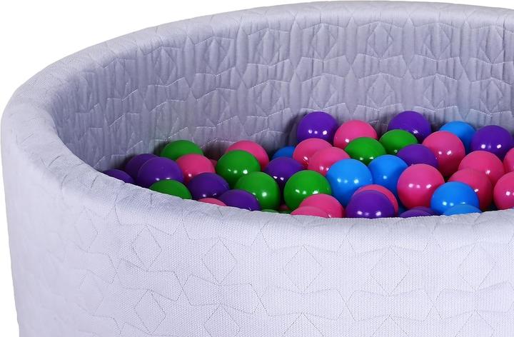 Actual product image Knorrtoys Bällebad soft - "Cosy geo grey" 300 balls softcolor' (ca. 6cm Durchmesser)